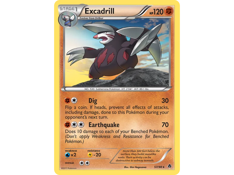 Excadrill (Reverse Holo)