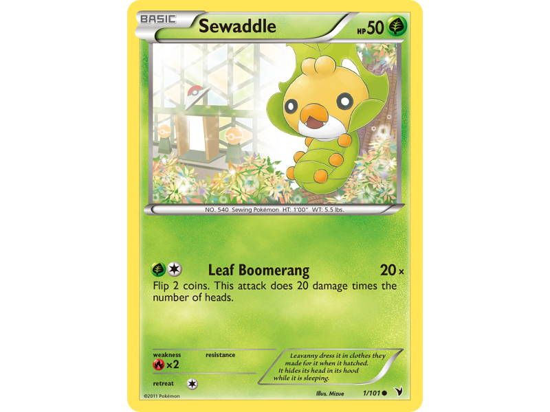 Sewaddle (Reverse Holo)