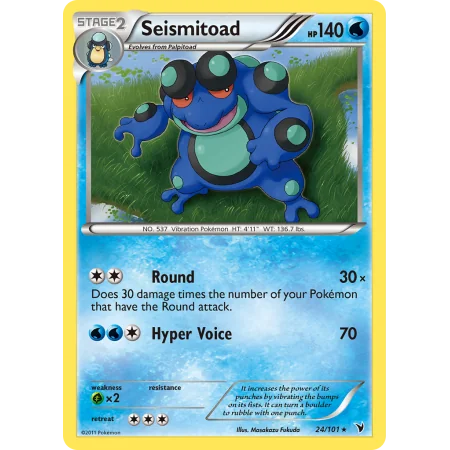Seismitoad (Reverse Holo)