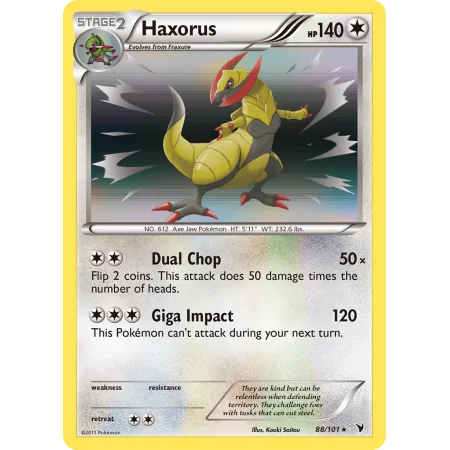 Haxorus (Reverse Holo)