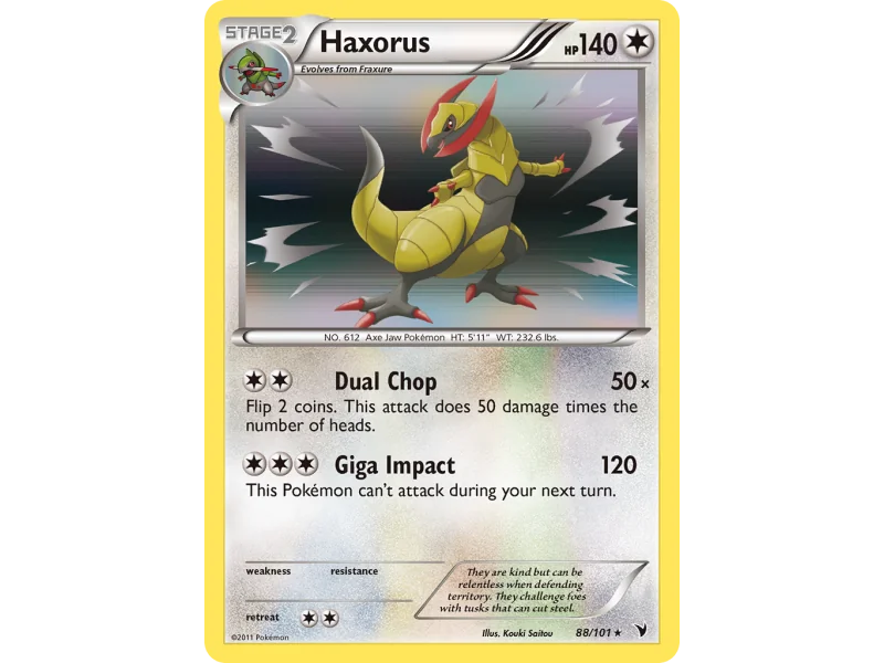 Haxorus (Reverse Holo)