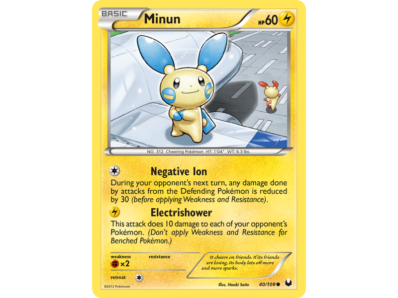Minun (Reverse Holo)