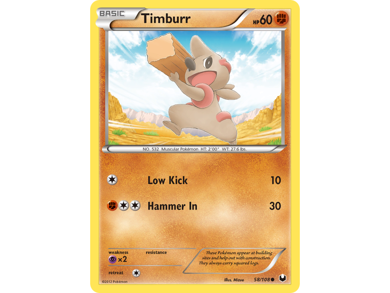 Timburr (Reverse Holo)