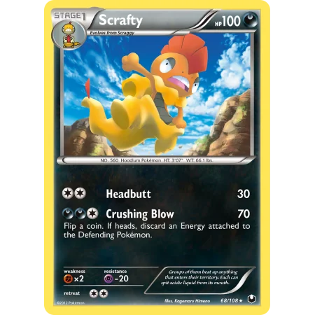 Scrafty (Reverse Holo)