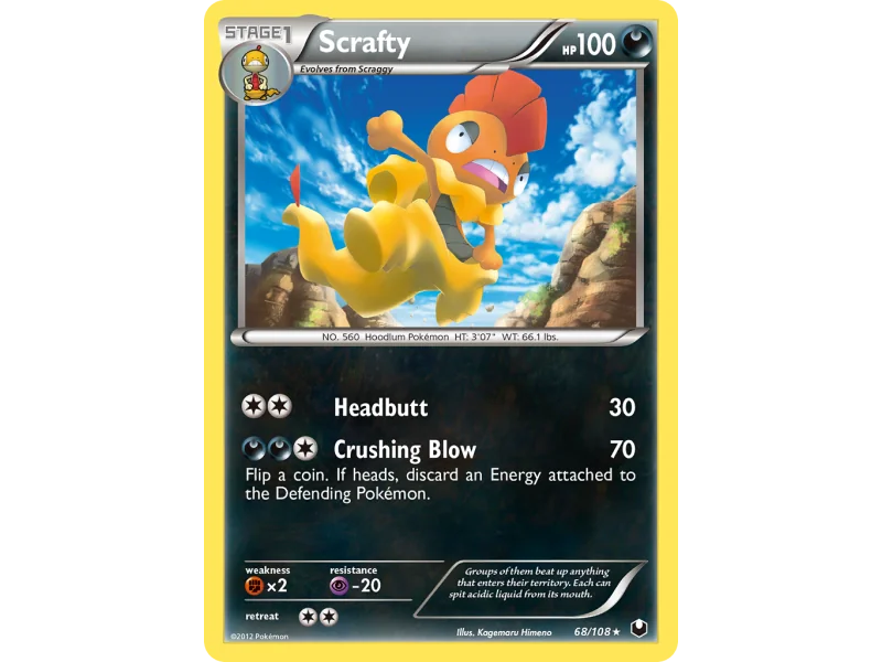 Scrafty (Reverse Holo)