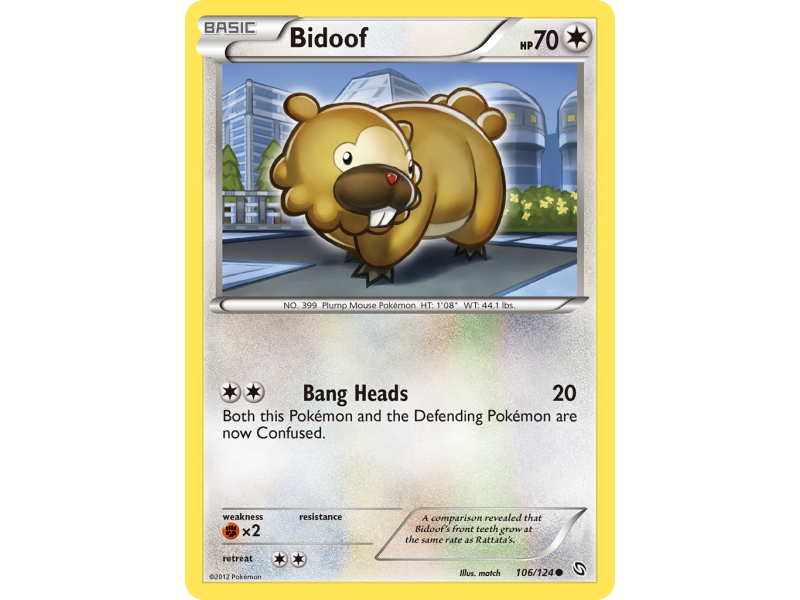 Bidoof (Reverse Holo)