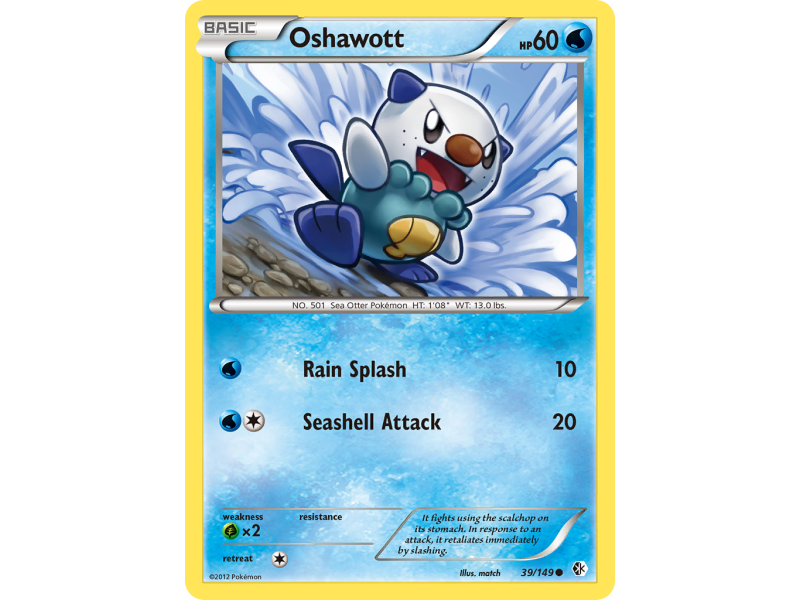 Oshawott (Reverse Holo)