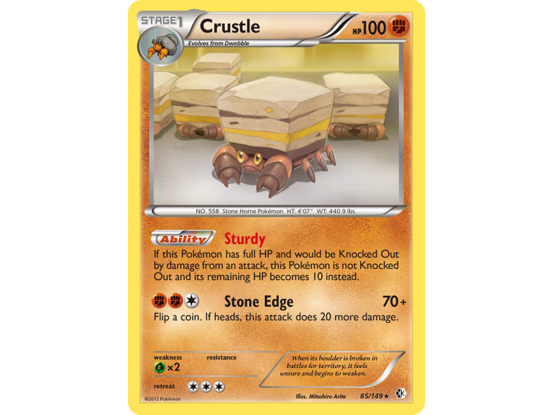 Crustle (Reverse Holo)