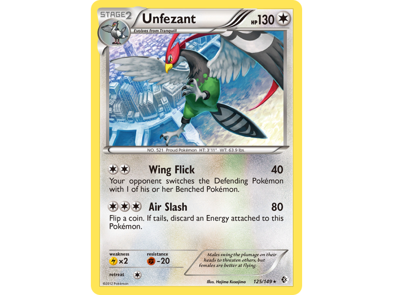 Unfezant (Reverse Holo)