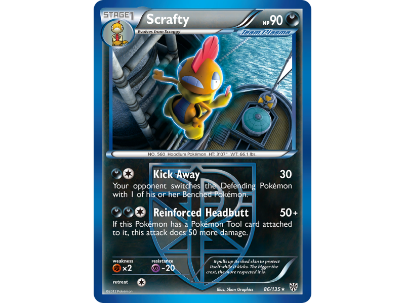 Scrafty (Reverse Holo)