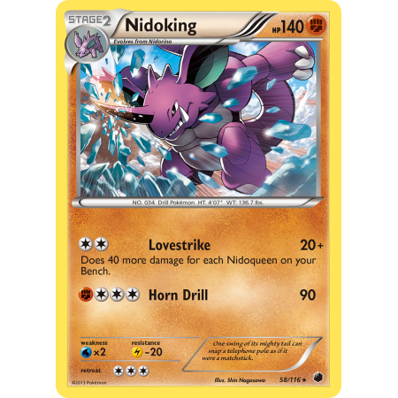 Nidoking (Reverse Holo)