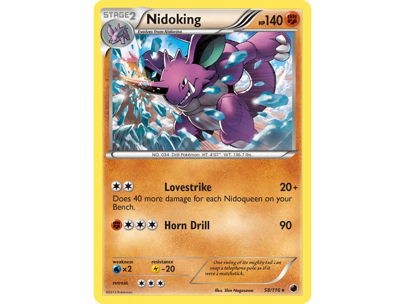 Nidoking (Reverse Holo)