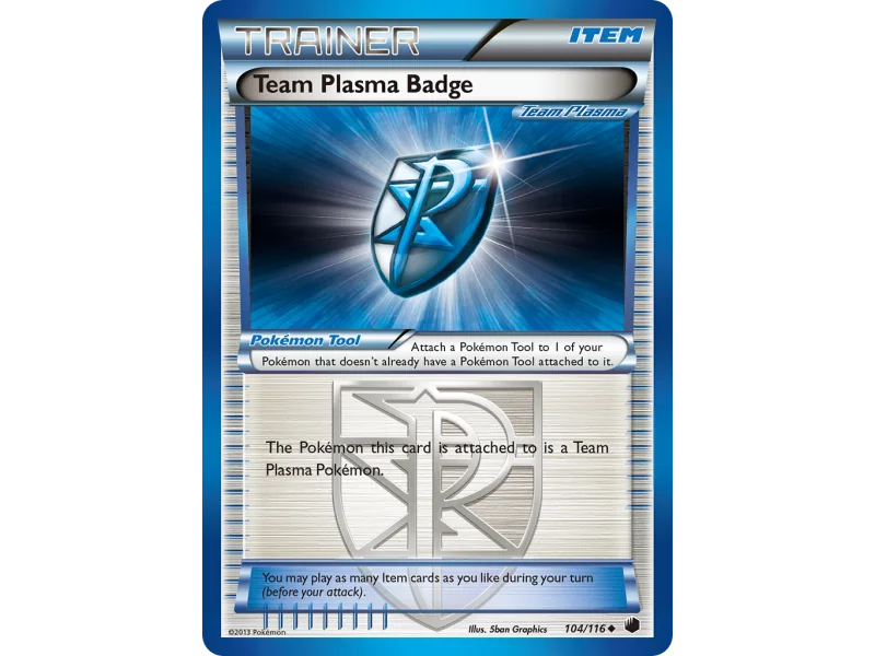 Team Plasma Badge (Reverse Holo)