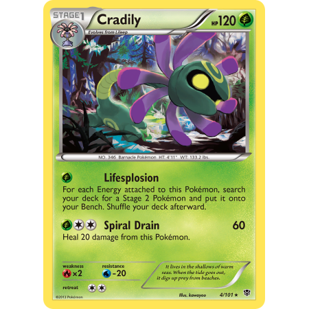 Cradily (Reverse Holo)