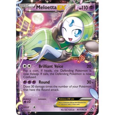 Meloetta-EX (Reverse Holo)