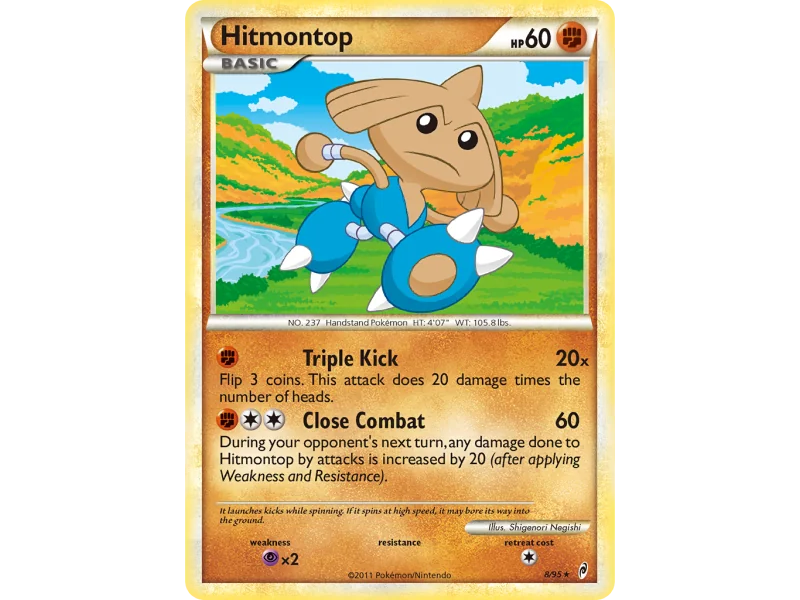 Hitmontop (Reverse Holo)