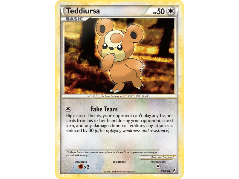 Teddiursa (Reverse Holo)
