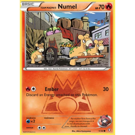 Team Magma's Numel (Reverse Holo)