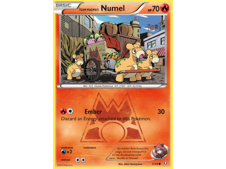 Team Magma's Numel (Reverse Holo)