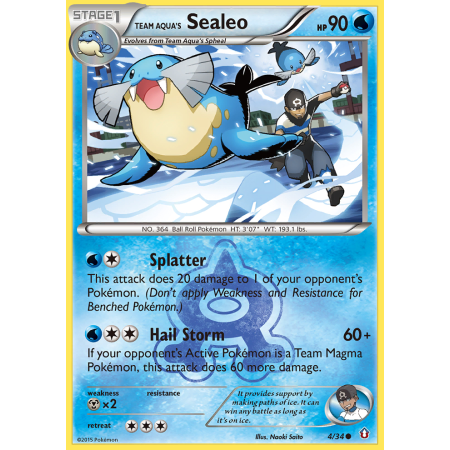 Team Aqua's Sealeo (Reverse Holo)