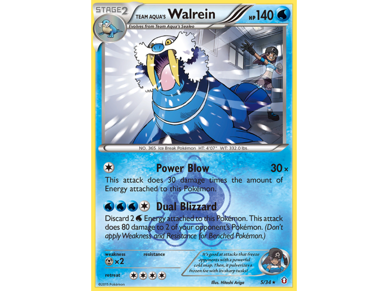 Team Aqua's Walrein (Holo)