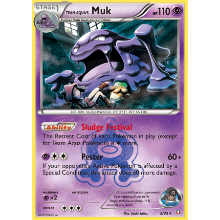 Team Aqua's Muk (Reverse Holo)