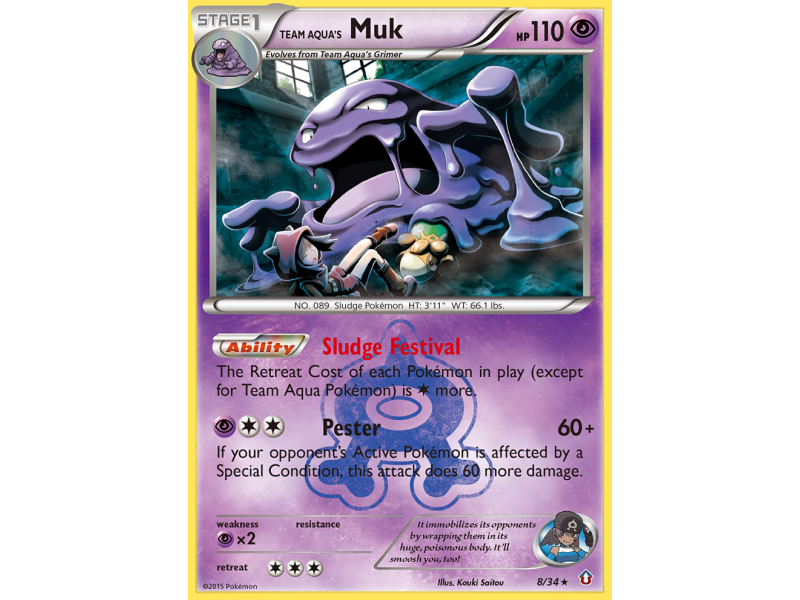 Team Aqua's Muk (Reverse Holo)