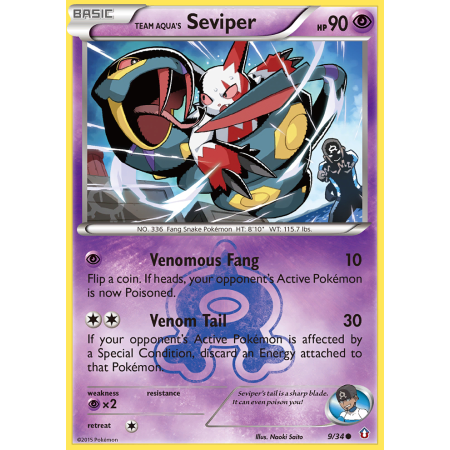 Team Aqua's Seviper (Reverse Holo)
