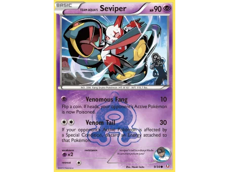 Team Aqua's Seviper (Reverse Holo)