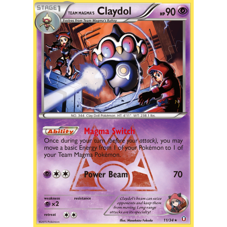 Team Magma's Claydol (Holo)