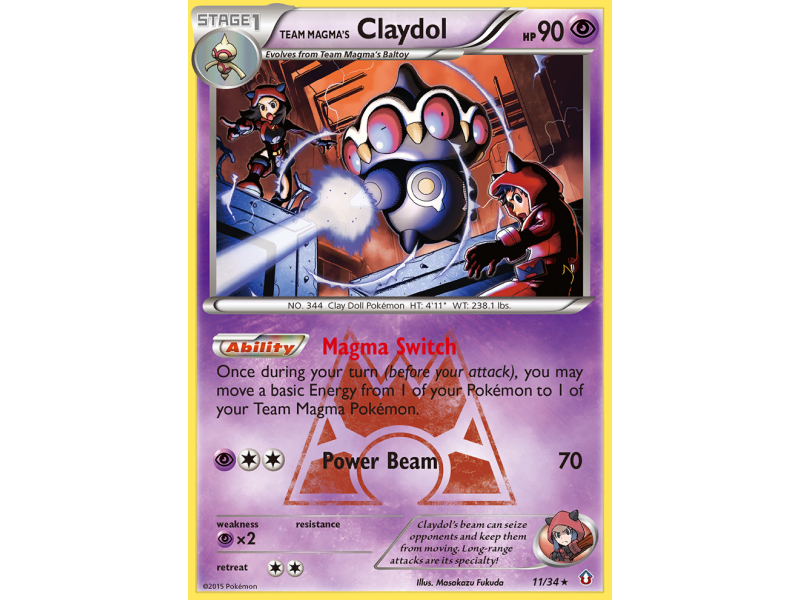 Team Magma's Claydol (Reverse Holo)