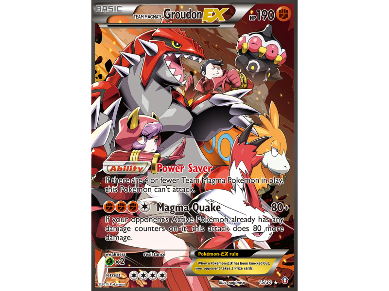 Team Magma's Groudon-EX