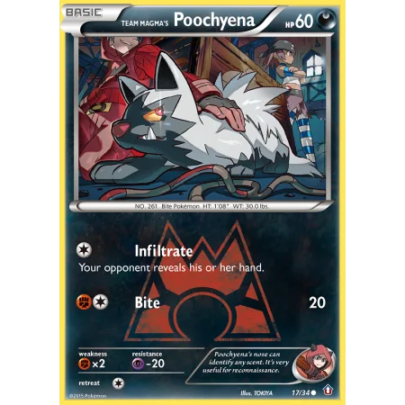 Team Magma's Poochyena (Reverse Holo)
