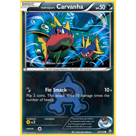Team Aqua's Carvanha (Reverse Holo)