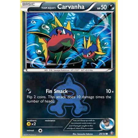 Team Aqua's Carvanha (Reverse Holo)