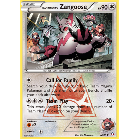 Team Magma's Zangoose