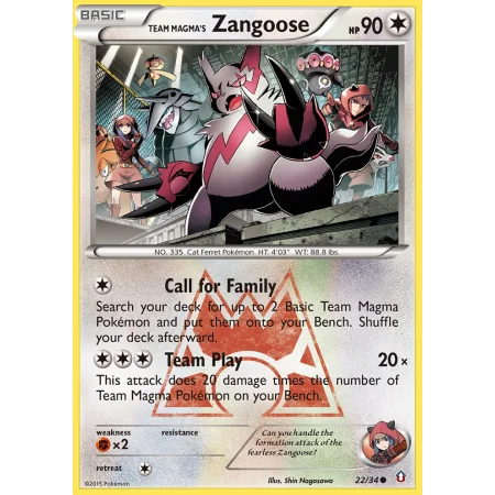 Team Magma's Zangoose