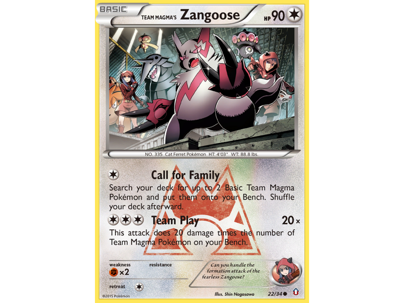 Team Magma's Zangoose (Reverse Holo)