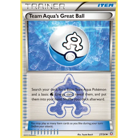 Team Aqua's Great Ball (Reverse Holo)