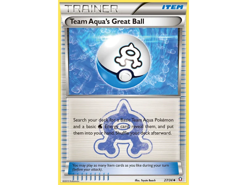 Team Aqua's Great Ball (Reverse Holo)