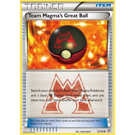 Team Magma's Great Ball (Reverse Holo)