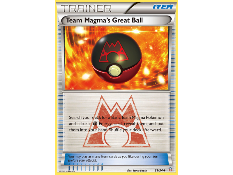 Team Magma's Great Ball (Reverse Holo)