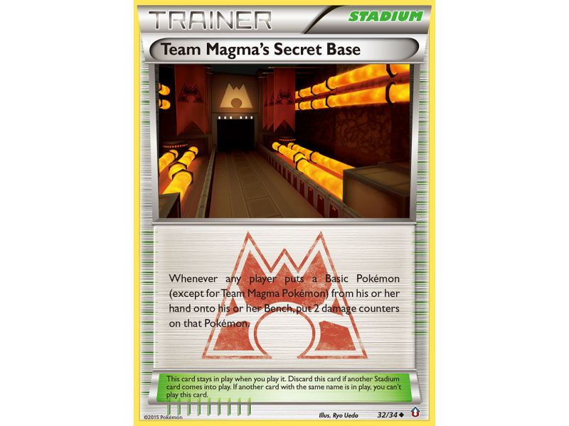 Team Magma's Secret Base (Reverse Holo)