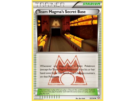 Team Magma's Secret Base (Reverse Holo)