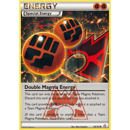 Double Magma Energy (Reverse Holo)
