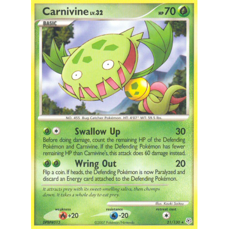 Carnivine (Reverse Holo)