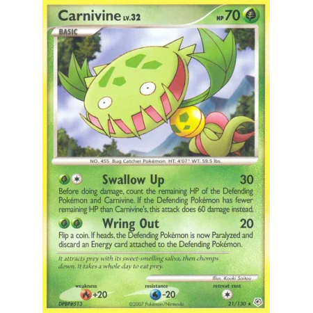 Carnivine (Reverse Holo)