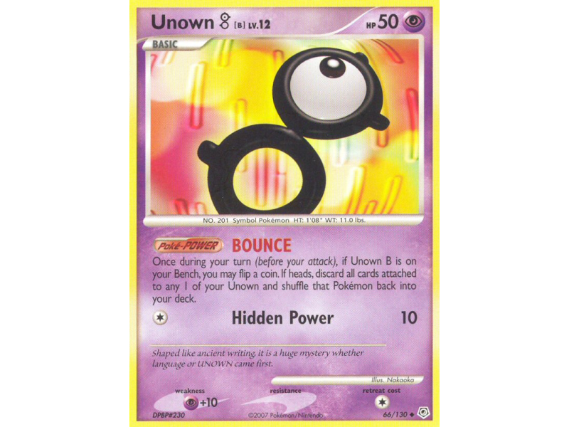 Unown [B] (Reverse Holo)