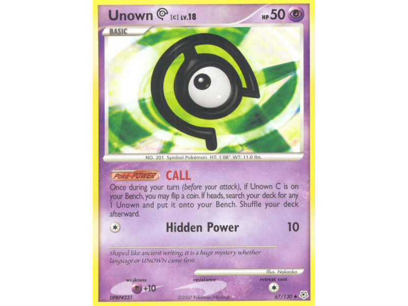 Unown [C] (Reverse Holo)