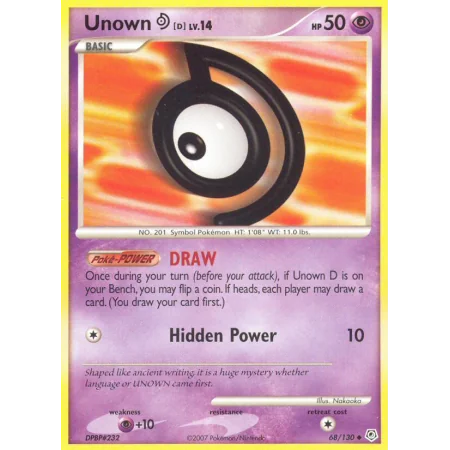Unown [D] (Reverse Holo)